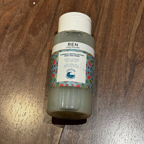 REN Clean Skincare Summer Limited Edition Daily AHA Tonic 8.5 fl. oz. - Picture 1 of 4